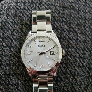 Fossil silver perfect boyfriend watch